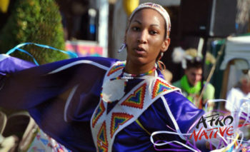 African Native American Fancy Shawl Dancer